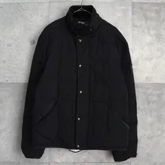 【BlackFriday限定割引３０％オフ】ポロ ラルフローレン ロゴ ワッペン 中綿ジャケット ブラック
