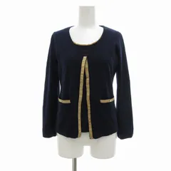 ナチュラルビューティーベーシック NATURAL BEAUTY BASIC アンサンブルニット カーディガン セーター M 紺 /UO