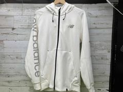 new balance golf ジャケット ホワイト ジップアップ フーディ - メルカリ