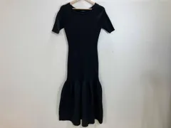 allureville ニットワンピース 半袖ワンピース ニットワンピース ワンピース 黒 2