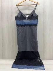 MAISON SPECIAL レースコンビワンピ キャミソール・チューブトップワンピース グレー 表記サイズフリー 