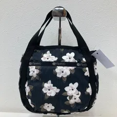 6404　LeSportsac　レスポートサック　ニューポートフローラル　NewportFloral　スモールジェニー　ハンドバッグ　トートバッグ　ミニバッグ　黒　ブラック　スミクロ　花　花柄　フラワー