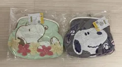 △M265-333　スヌーピー　がま口　ポシェット　バッグ　２種　セット