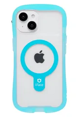 iFace MagSafe 対応 Reflection Neo iPhone 15/14/13 ケース MagSynq クリア 強化ガラス (クリアブルー)【アイフェイス スマホケース マグセーフ 耐衝撃 透明 iphone15 iphone [クリアブルー]