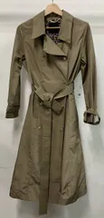 EPOCA エポカ M5A07-156-40 トレンチコート サイズ38 オリーブ色 ポリエステル100% ベルト付き