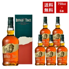 【送料無料 6本セット 正規品 箱入】バッファロー トレース ケンタッキー ストレート バーボン ウイスキー 750ml×6本 ケース 45％のサムネイル