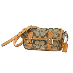 COACH コーチ ショルダーバッグ ミニ クロスボディー バッグ シグネチャー キャンバス レザー 03BS345