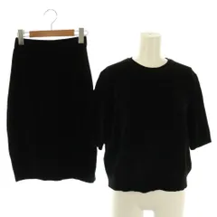 アンタイトル UNTITLED モール5分袖プルオーバー スカート セットアップ 上下 2 0 黒 ブラック /AT ■OS