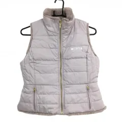 【超美品】エイミーゴルフ 中綿リバーシブルベスト スモーキーピンク系 ボア 2WAY レディース F ゴルフウェア EIMY GOLF