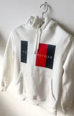 トミーヒルフィガー　ロゴ　フード付きパーカー　M(日本サイズで)