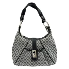 ◆◆CELINE セリーヌ ハンドバッグ キャンバス×レザー マカダム グレー