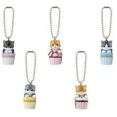 【中古】キーホルダー 全5種セット 「mofusand カップケーキにゃんマスコット」