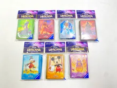 【七重浜店55-1-251120】未開封 LORCANA ロルカナ 公式スリーブ 65枚入 7種類セット ミッキー ドナルド プーさん 他