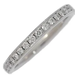 0.13ct/TASAKI PEARL タサキ･田崎真珠/ハーフエタニティセッティング･ダイヤモンドリング･指輪/Pt950-2.5g/6号/#/プラチナ【♀】【N】【レディース】★■593860【中古】