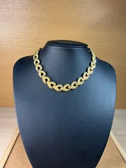 ｍｏｎｅｔゴールドロープチェーンネックレス