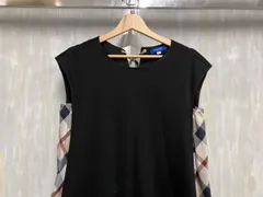 BLUE LABEL CRESTBRIDGE ブルーレーベル クレストブリッジ コンパクトクリアーポンチワンピース ノースリーブワンピース 38サイズ