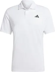 アディダス adidas テニス クラブ テニス ポロシャツ メンズ テニス テニスウェア ポロシャツ ポロ 半袖 ショートスリーブ スポーティー AEROREADY レギュラーフィット  MLE69 HS3277 ホワイト