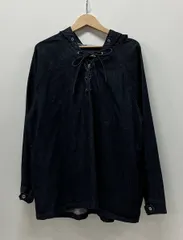 Lee ×Frame Work リー × フレームワーク LB9455 デニムレースアップアノラック プルオーバー パーカー サイズFREE ブルー 綿100% 中国製