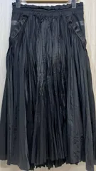 NIKE × sacai CZ4683-010 プリーツ スカート ナイキ サカイ ブラック スナップボタン レディース XS 