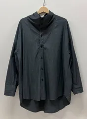 FIR MUM フィル マム 長袖シャツ・ブラウス オーガニックコットン カウルネックシャツ サイズS グレー コットン100% 中国製 替えボタン付き