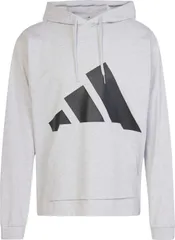 アディダス adidas エッセンシャルズ ビッグロゴ シングルジャージーパーカー  KTF16 JE8917 ライトグレーヘザー/