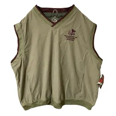 ナイロン ベスト グレージュ 2XL ストリート ジャケット メンズ 古着 長袖