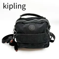 Kipling キプリング ショルダーバッグ 3WAY バックパック リュック ハンドバッグ モンキーチャーム付き ブラック 軽量