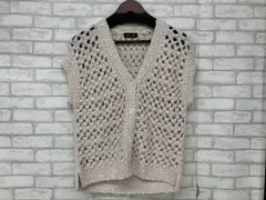 DRAWER 6515-199-0623 M.SUMMER1 ドゥロワー ポップコーンショートスリーブカーディガン ベスト ピンク レディース