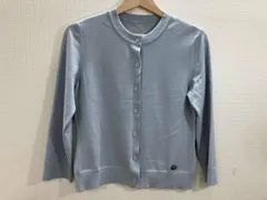 foxey フォクシー クルーネックカーディガン 九分袖カーディガン カーデ 36249 ブルー 38 秋