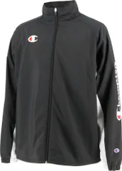 チャンピオン Champion ウィンドブレーカージャケット アウター 上着 フルジップ 防寒 撥水 保温 防風 裏起毛 部活 練習 トレーニング クラブ チームウェア メンズ レディース  C3USC15 090 ブラック