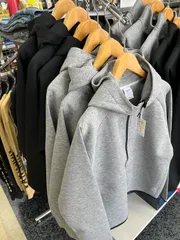 セットアップ可能商品‼️XLあり‼️UnitedAthle ユナイテッドアスレ⚫︎長袖　9.4オンス　ダンボールニット　フルジップ　パーカー　グレー　ブラック　M L XL