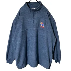 フリース ハーフジップ 2XL Lee グレー系 ジャケット メンズ 古着 長袖
