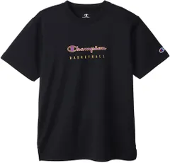 チャンピオン Champion バスケット ミニ ショートスリーブTシャツ キッズ 半袖 Tシャツ トップス 吸汗速乾 ミニバスケ バスケット 部活 練習 トレーニング プラクティス ジュニア 子供  CKXB313 090 ブラック