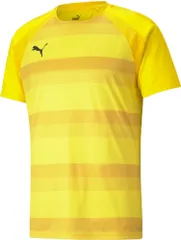 プーマ PUMA サッカー TEAMVISION フープ ゲームシャツ Tシャツ 練習着 プラクティスシャツ トレーニング 部活 クラブ 丸首 半袖 ランニング スポーツウェア 学校  705154 07 CYBERYELLOW-SPECT