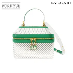 未使用 展示品 ブルガリ BVLGARI セルペンティ フォーエバー ジュエリーボックス 2way ハンド ショルダー バッグ レザー ホワイト 90300317