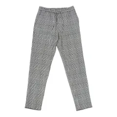 VERSACE ヴェルサーチ plaid virgin wool blend pants チェック パンツ ブラック系 M【中古】のサムネイル