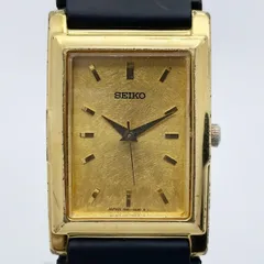 セイコー メンズ腕時計 7N01-5D10 SS ゴールドカラー QZ ケース付き 【64304】