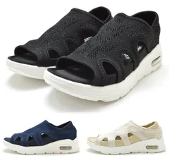 パータムスポーツ 22 PARTAM SPORTS カジュアルサンダル レディースサンダル スリッポンサンダル スリッポンシューズ 超軽量 オープントゥ 履きやすい 軽い 婦人 Partam Relaxing you 靴 ブラック ネイビー アイボリー 黒 紺