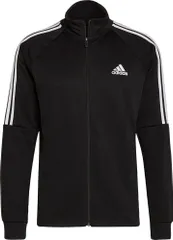 アディダス adidas エアロレディ セレーノカット スリーストライプス トラックスーツ ジャージ上下 AEROREADY SERENO メンズ セットアップ 運動 スポーツウェア  IZA33 H28922 ブラック/ホワイト