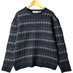 古着 00年代 オービス ORVIS 総柄 ウールニットセーター メンズL相当/eaa601547