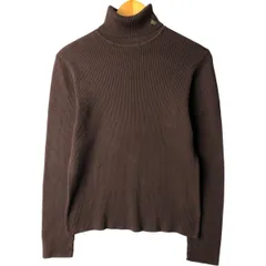 古着 ラルフローレン Ralph Lauren LAUREN ローレン リブ編み タートルネック コットンニットセーター レディースL相当/eaa601784