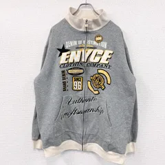 古着 used　ENYCE　フルジップスウェットジャケット/トラックジャケット　グレー　XLサイズ