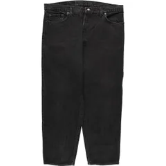 古着 ビッグサイズ 90年代 リーバイス Levi's 550 RELAXED FIT TAPERED LEG ブラックデニム テーパードデニムパンツ USA製/evb032333