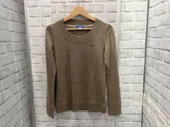 BURBERRY BLUE LABEL/ウールニット/Mサイズ/ベージュ/袖裏チェック/バーバリーブルーレーベル/E1N23-620-40