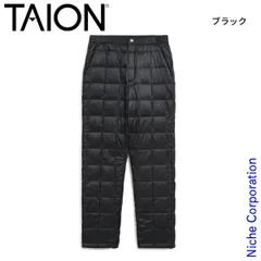 【新品】 タイオン ベーシック テーパード ダウンパンツ (TAION-131TD) (BLK ブラック M)