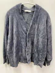 any FAMフェザーニットカーディガン　袖口スリット　F