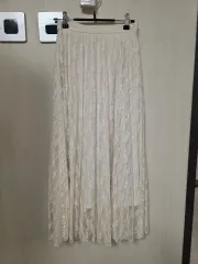 レース ロング スカート S 日本 ヴィンテージ