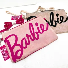 最終値下げ！【未使用タグ付】Barbie バービー 2点セット ショルダーバッグ クラッチバッグ ピンク 黒 平成ギャル Y2Kのサムネイル