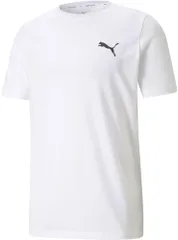 プーマ PUMA ACTIVE スモールロゴ Tシャツ メンズ 半袖 トップス アクティブ 吸汗速乾 シンプル ベーシック トレーニング フィットネス ジム 部活 チーム 練習  588866 02 プーマホワイト