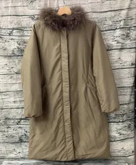 UNITED ARROWS GREEN LABEL RELAXING ダウンコート ベージュ ファー size:38